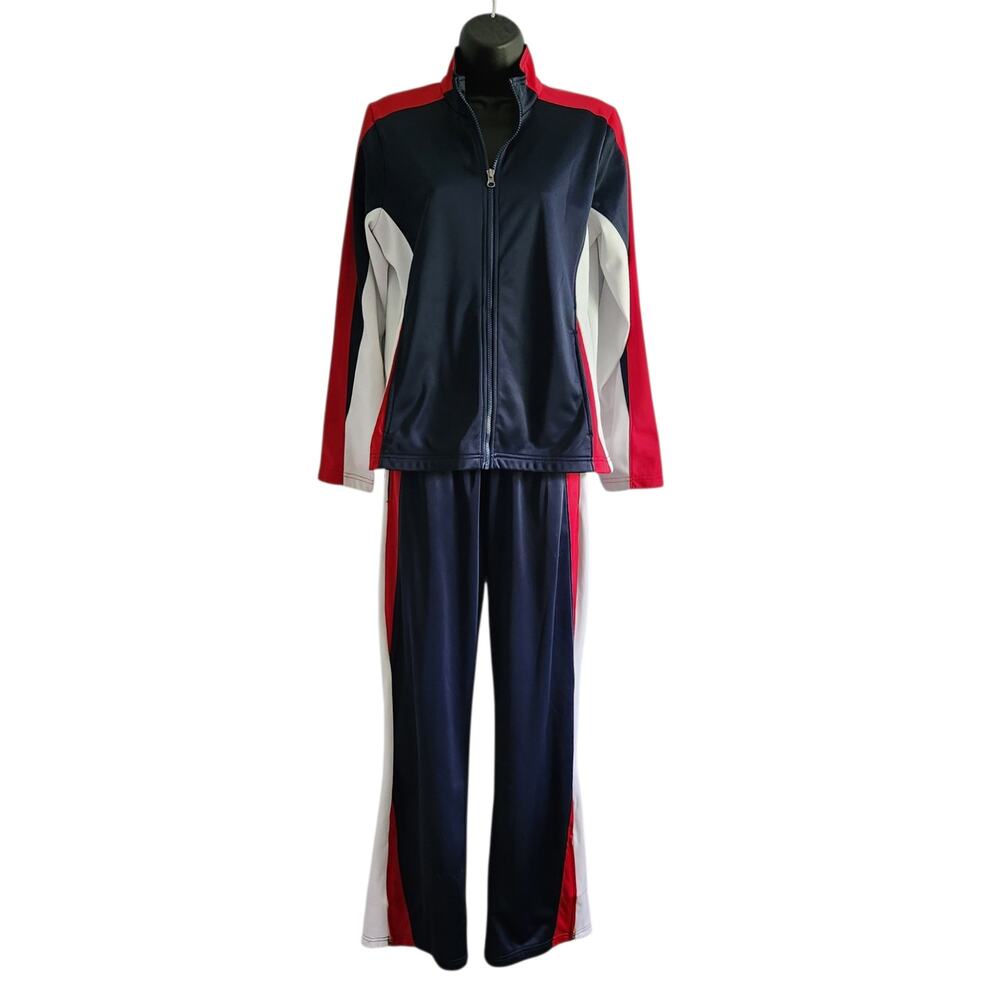 Charles River Apparel for Her tracksuit red white and blue size S